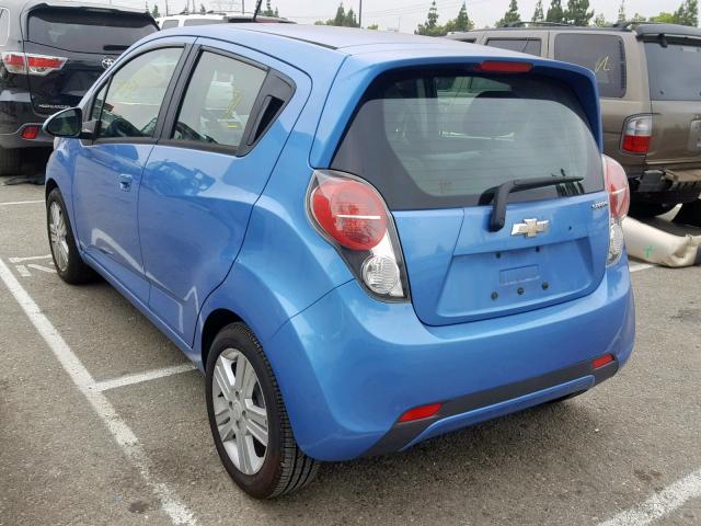 KL8CB6S90DC570907 - 2013 CHEVROLET SPARK LS BLUE photo 3