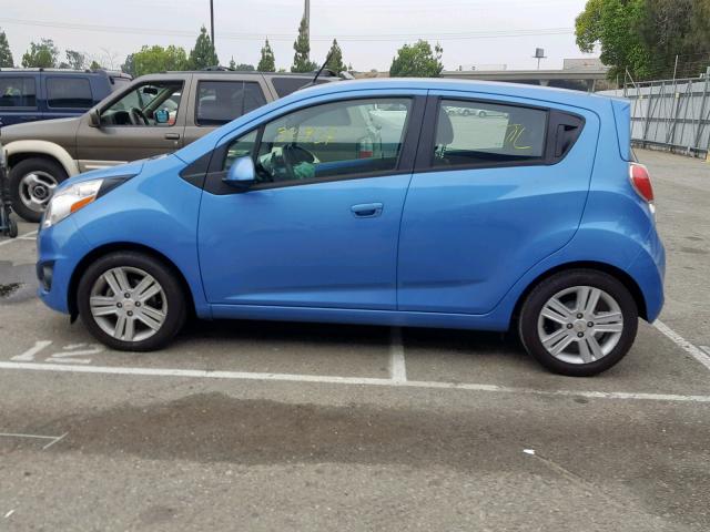 KL8CB6S90DC570907 - 2013 CHEVROLET SPARK LS BLUE photo 9