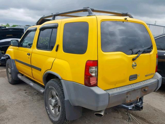 5N1ED28Y43C691466 - 2003 NISSAN XTERRA XE YELLOW photo 3