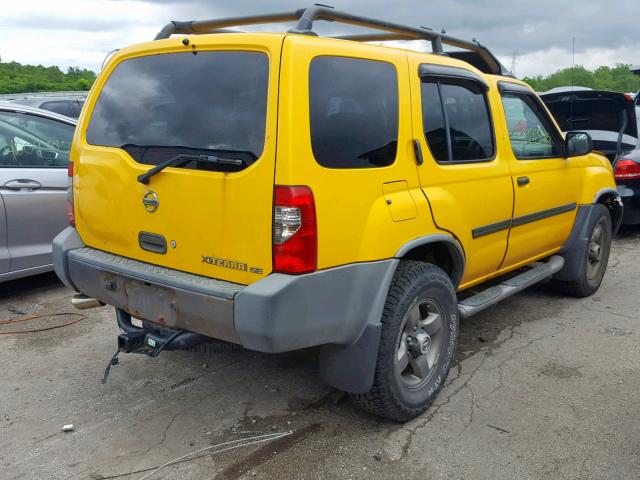 5N1ED28Y43C691466 - 2003 NISSAN XTERRA XE YELLOW photo 4