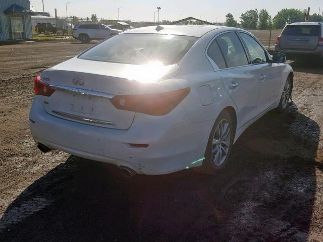 JN1BV7AR5EM706867 - 2014 INFINITI Q50 BASE WHITE photo 4