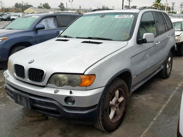 5UXFA53523LV90246 - 2003 BMW X5 3.0I SILVER photo 2