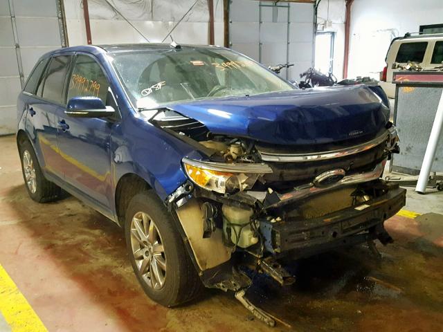 2FMDK4JC6DBA39378 - 2013 FORD EDGE SEL BLUE photo 1