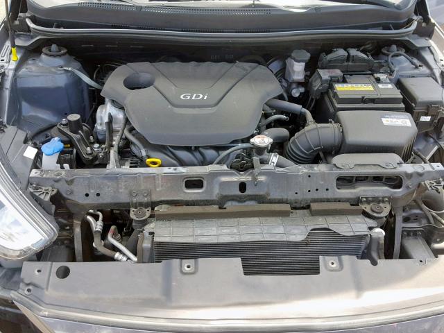 KMHCT5AE1GU260210 - 2016 HYUNDAI ACCENT SE GRAY photo 7