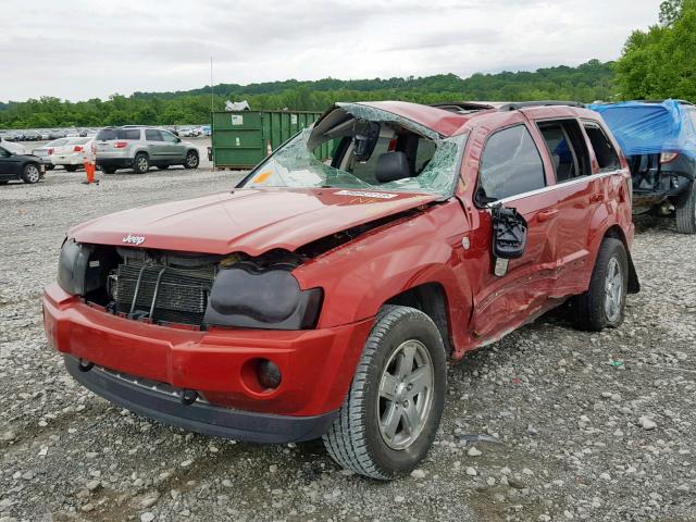 1J8HR582X5C520863 - 2005 JEEP GRAND CHER RED photo 2