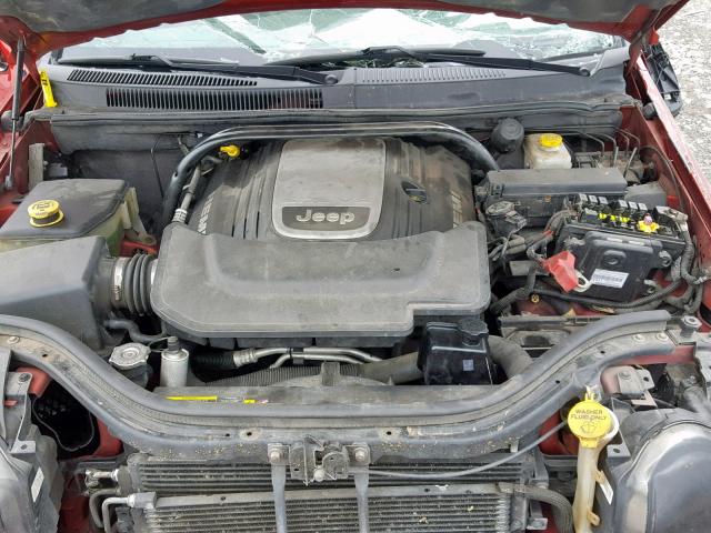 1J8HR582X5C520863 - 2005 JEEP GRAND CHER RED photo 7