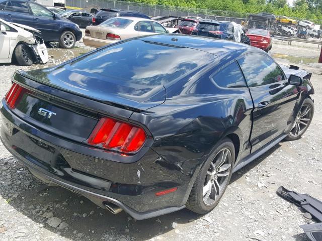 1FA6P8CF1F5301561 - 2015 FORD MUSTANG GT BLACK photo 4