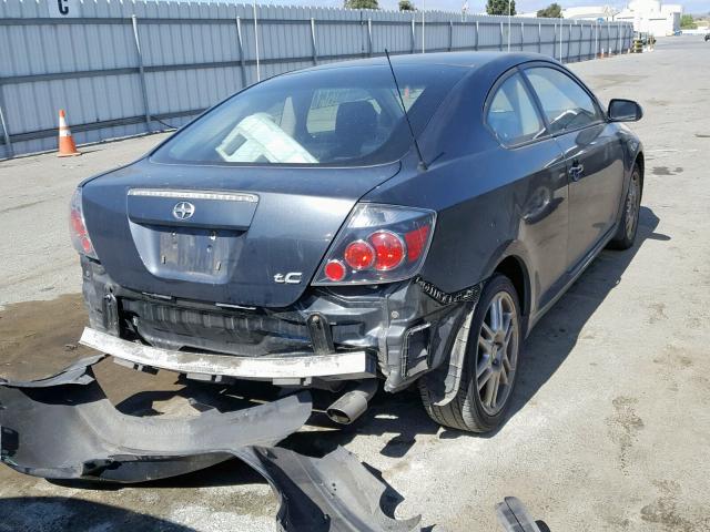 JTKDE167080232468 - 2008 TOYOTA SCION TC BLUE photo 4