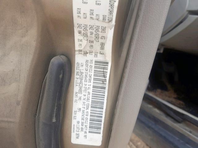 1J8HG58N46C204893 - 2006 JEEP COMMANDER TAN photo 10