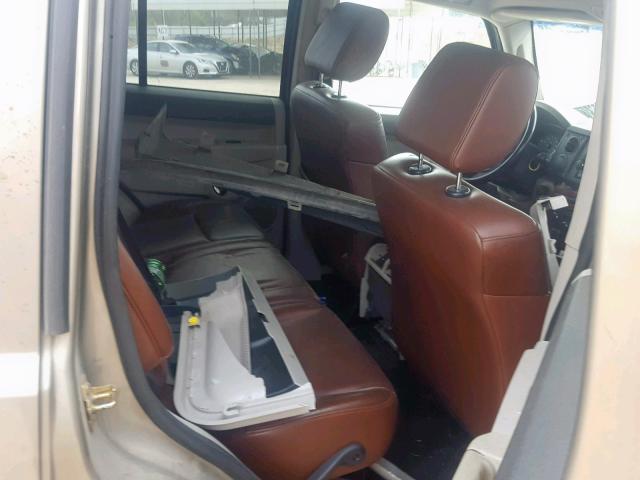 1J8HG58N46C204893 - 2006 JEEP COMMANDER TAN photo 6