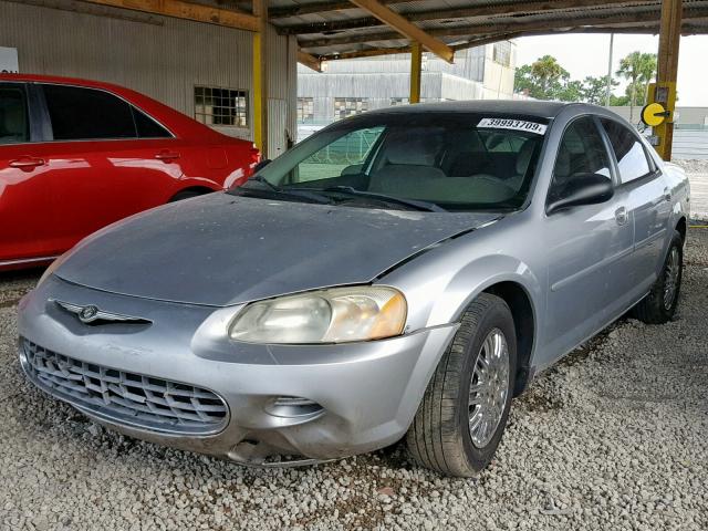 1C3EL46R12N350760 - 2002 CHRYSLER SEBRING LX SILVER photo 2