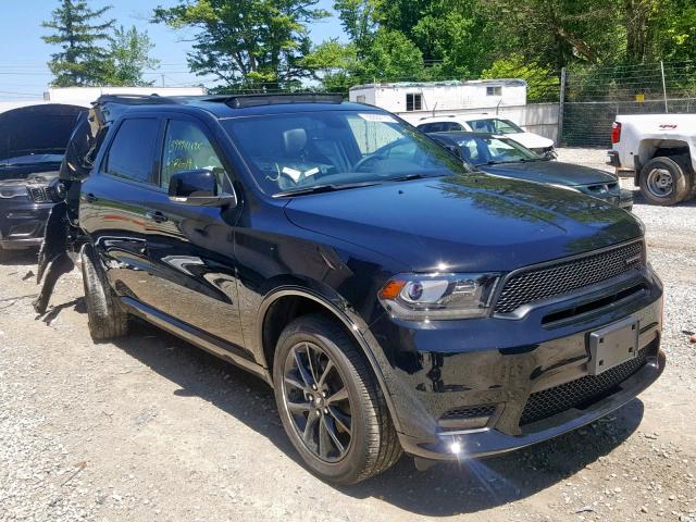 1C4RDJDG4KC781079 - 2019 DODGE DURANGO GT BLACK photo 1