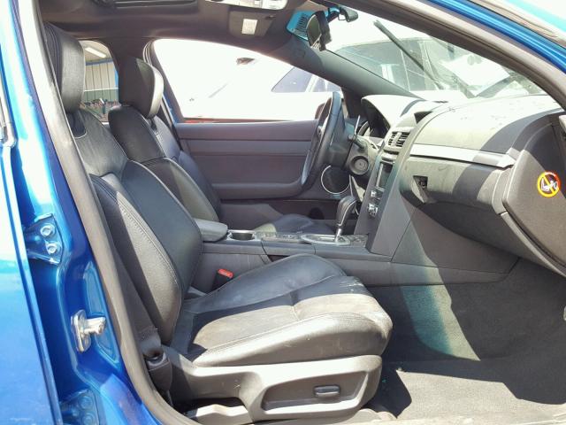 6G2ER57769L162276 - 2009 PONTIAC G8 BLUE photo 5