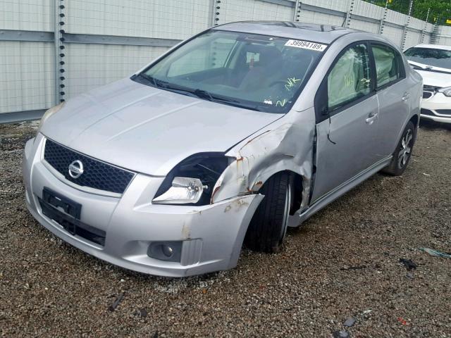 3N1AB6AP6CL698041 - 2012 NISSAN SENTRA 2.0 SILVER photo 2