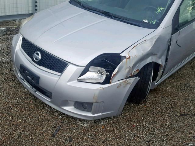 3N1AB6AP6CL698041 - 2012 NISSAN SENTRA 2.0 SILVER photo 9