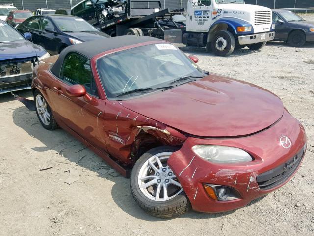 JM1NC25F690200416 - 2009 MAZDA MX-5 MIATA RED photo 1