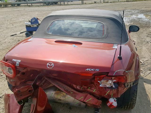 JM1NC25F690200416 - 2009 MAZDA MX-5 MIATA RED photo 6