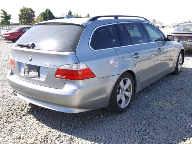 WBANN73587CN04986 - 2007 BMW 530 XIT SILVER photo 4