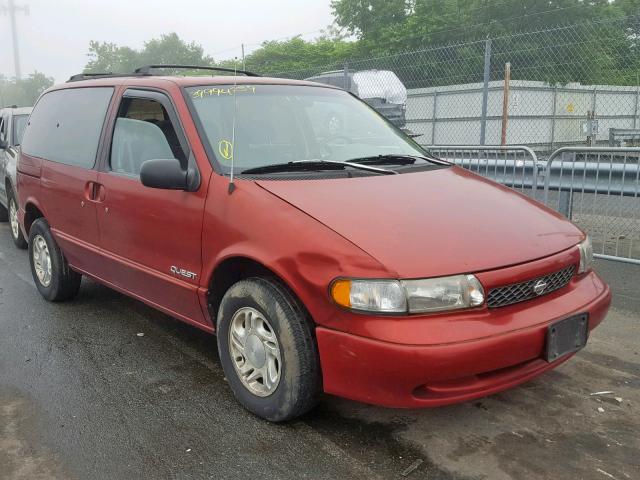 4N2DN1118VD841044 - 1997 NISSAN QUEST XE RED photo 1