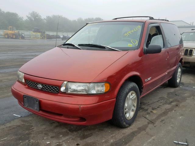 4N2DN1118VD841044 - 1997 NISSAN QUEST XE RED photo 2