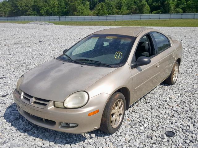 1B3ES56CX2D509993 - 2002 DODGE NEON ES GOLD photo 2