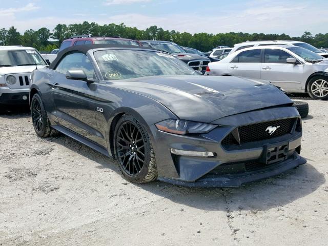 1FATP8FF0K5122923 - 2019 FORD MUSTANG GT GRAY photo 1