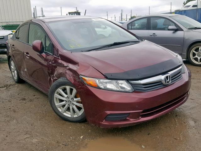 2HGFB2F96CH058332 - 2012 HONDA CIVIC EXL 红色 照片 1