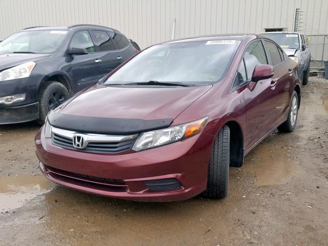 2HGFB2F96CH058332 - 2012 HONDA CIVIC EXL 红色 照片 2