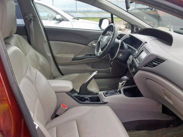 2HGFB2F96CH058332 - 2012 HONDA CIVIC EXL 红色 照片 5