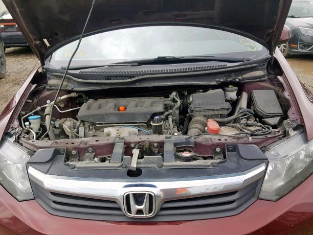 2HGFB2F96CH058332 - 2012 HONDA CIVIC EXL 红色 照片 7