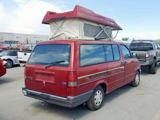 1FMDA41X9VZA70774 - 1997 FORD AEROSTAR RED photo 4