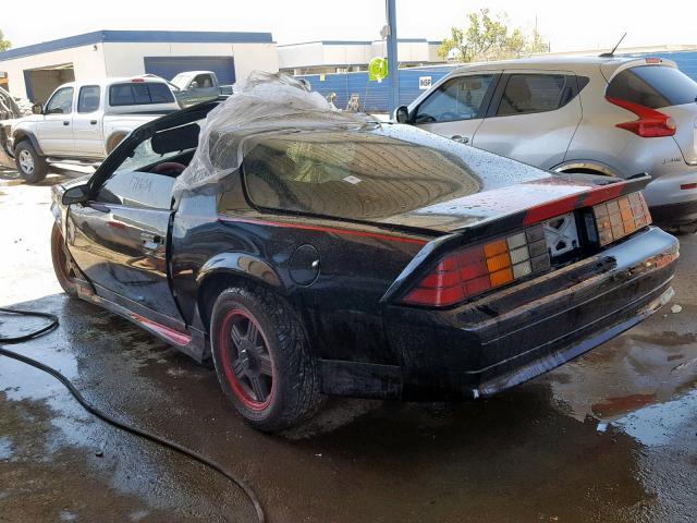 1G1FP23EXNL107029 - 1992 CHEVROLET CAMARO RS BLACK photo 3