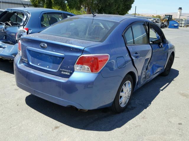 JF1GJAA68EH018572 - 2014 SUBARU IMPREZA BA BLUE photo 4