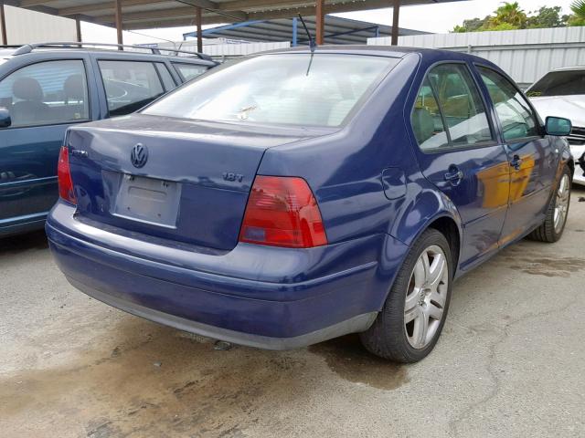 3VWSD69M01M150966 - 2001 VOLKSWAGEN JETTA GLS BLUE photo 4