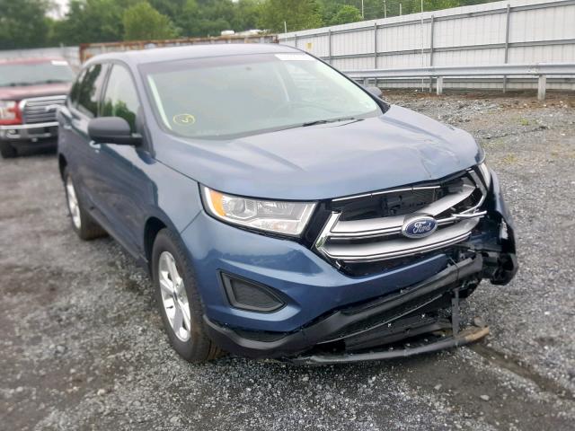 2FMPK4G95JBC45649 - 2018 FORD EDGE SE BLUE photo 1