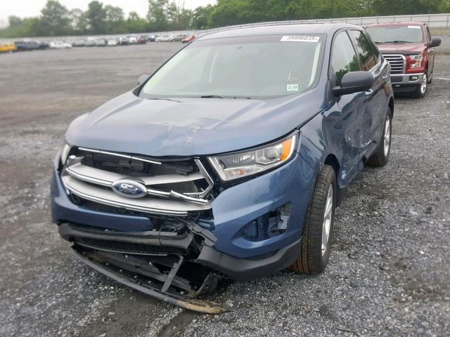 2FMPK4G95JBC45649 - 2018 FORD EDGE SE BLUE photo 2