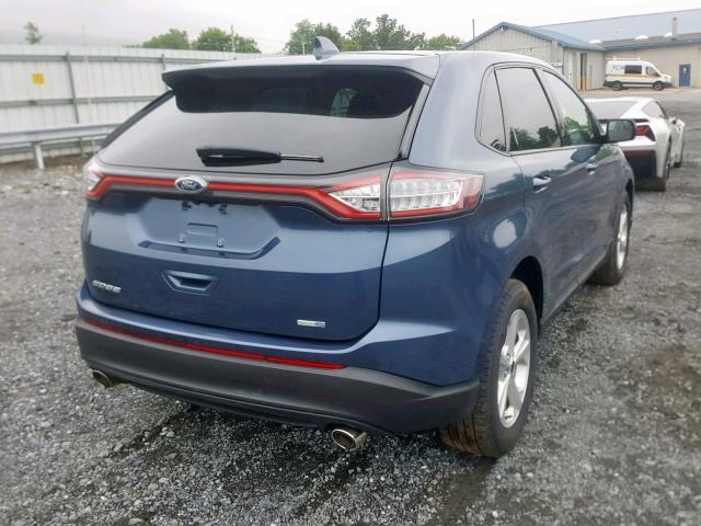 2FMPK4G95JBC45649 - 2018 FORD EDGE SE BLUE photo 4