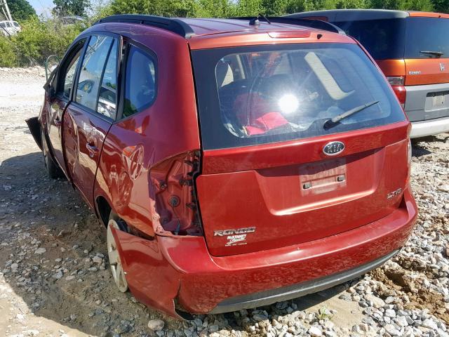 KNAFG526387125725 - 2008 KIA RONDO LX RED photo 3