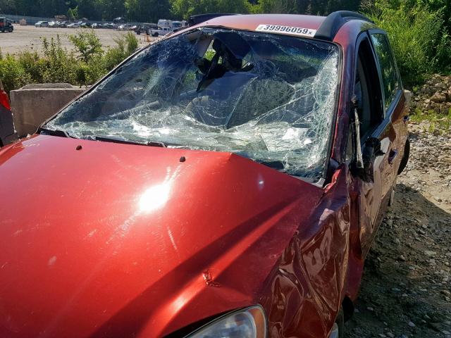 KNAFG526387125725 - 2008 KIA RONDO LX RED photo 9