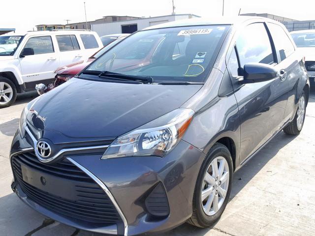 VNKJTUD36GA057127 - 2016 TOYOTA YARIS L GRAY photo 2