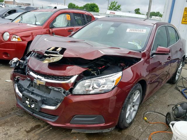1G11C5SL8FF288896 - 2015 CHEVROLET MALIBU 1LT 勃艮第红 照片 2
