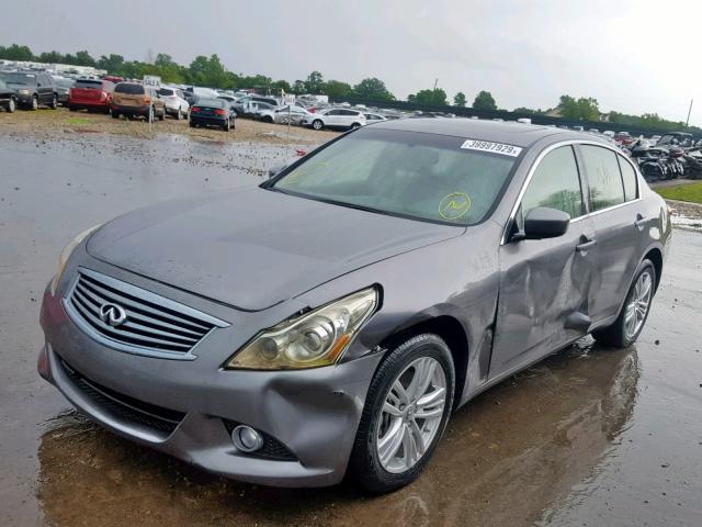 JN1CV6AR6DM350605 - 2013 INFINITI G37 GRAY photo 2