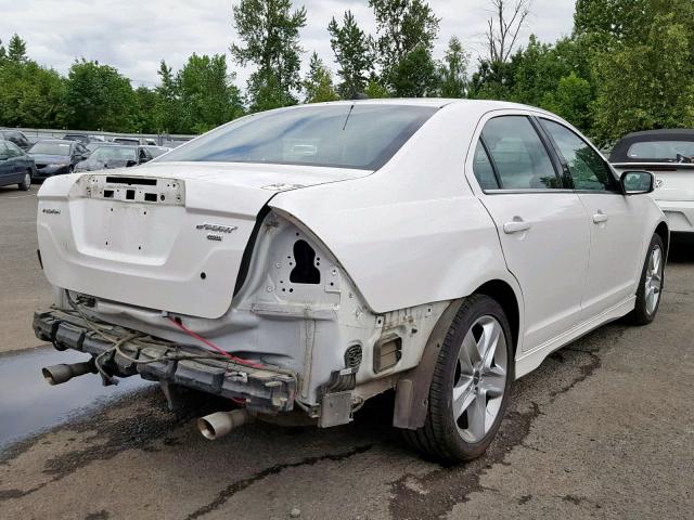 3FAHP0DC8CR302410 - 2012 FORD FUSION SPO WHITE photo 4