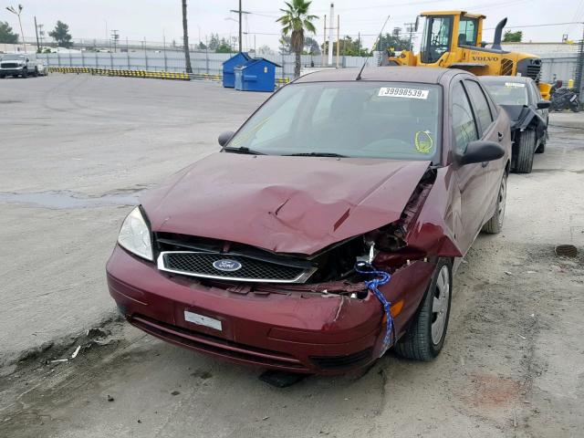 1FAFP34N77W303464 - 2007 FORD FOCUS ZX4 MAROON photo 2