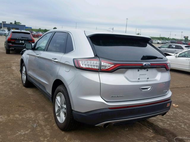 2FMPK4J96JBC54806 - 2018 FORD EDGE SEL SILVER photo 3