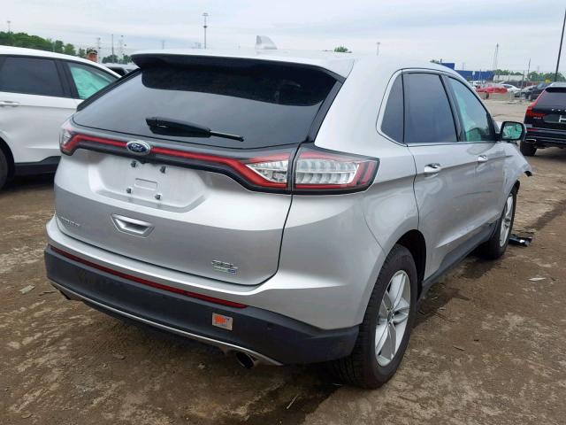 2FMPK4J96JBC54806 - 2018 FORD EDGE SEL SILVER photo 4