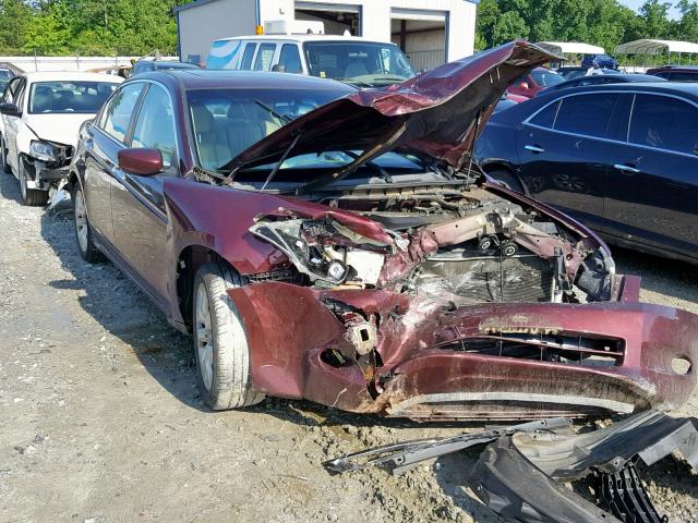 1HGCP36828A083347 - 2008 HONDA ACCORD EXL BURGUNDY photo 1