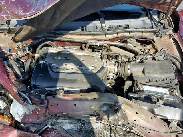 1HGCP36828A083347 - 2008 HONDA ACCORD EXL BURGUNDY photo 7