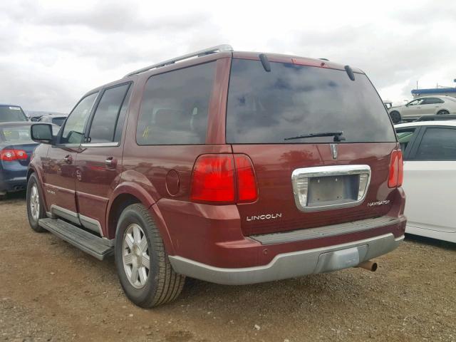 5LMFU28R23LJ01131 - 2003 LINCOLN NAVIGATOR BURGUNDY photo 3