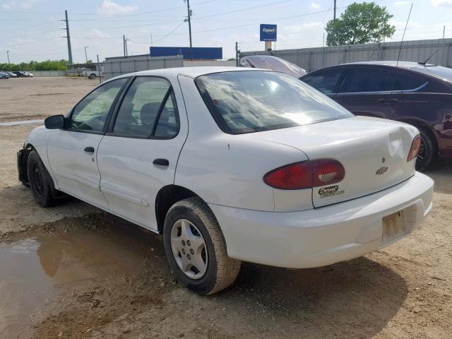 1G1JC524817413259 - 2001 CHEVROLET CAVALIER B WHITE photo 3